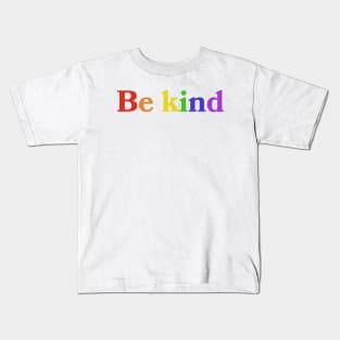 Be Kind Rainbow Design Kids T-Shirt